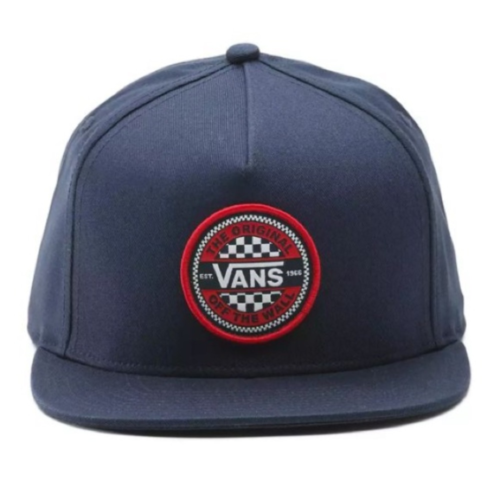 >>>SOLD<<< Vans Original Classic Men's Snapback Hat Dress Blue with Red Logo